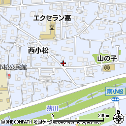 長野県松本市里山辺西小松周辺の地図