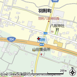 群馬県館林市羽附町1502-1周辺の地図