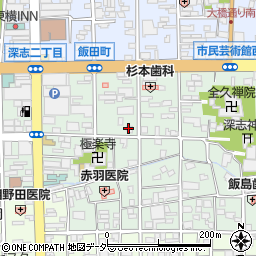 鰻の成瀬 松本店周辺の地図