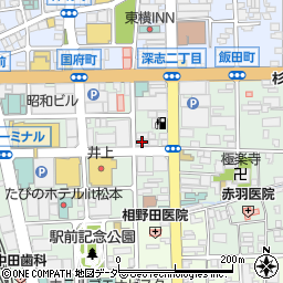 仙岳 松本店周辺の地図