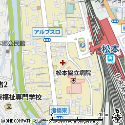 長野県松本市巾上10-2周辺の地図