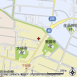 埼玉県深谷市新戒206周辺の地図