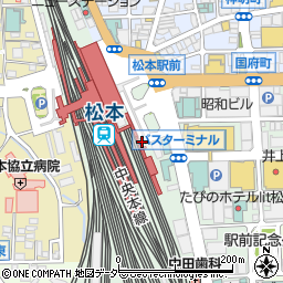 松本警察署松本駅前交番周辺の地図