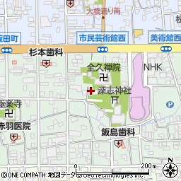 深志神社社務所周辺の地図