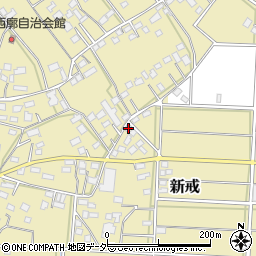 埼玉県深谷市新戒1355周辺の地図