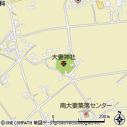 大妻神社周辺の地図