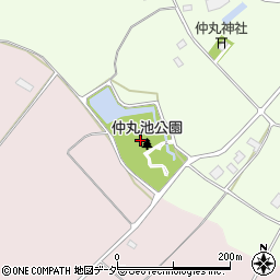 仲丸池公園周辺の地図