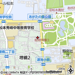株式会社森田　あがたの森給油所周辺の地図
