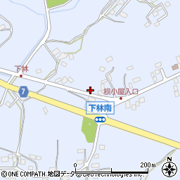 茨城県石岡市下林554-2周辺の地図
