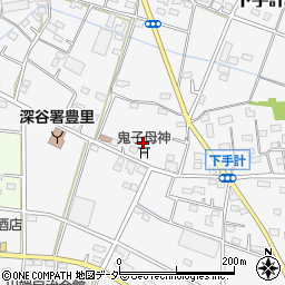 埼玉県深谷市下手計157周辺の地図