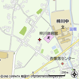 長野県松本市梓川梓825-7周辺の地図