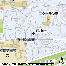 長野県松本市里山辺西小松12335-1周辺の地図