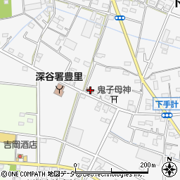 埼玉県深谷市下手計160周辺の地図
