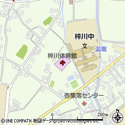 松本市梓川体育館周辺の地図