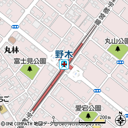 栃木県下都賀郡野木町周辺の地図