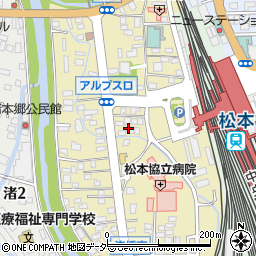 長野県松本市巾上7周辺の地図