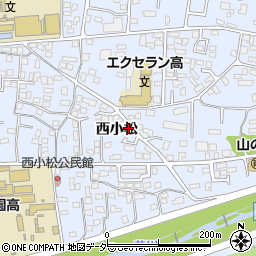 長野県松本市里山辺西小松4242-2周辺の地図