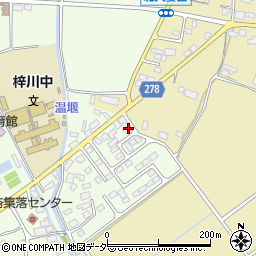長野県松本市梓川梓856-24周辺の地図