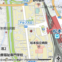 長野県松本市巾上7-10周辺の地図