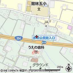 ファミリーマート館林赤生田店周辺の地図