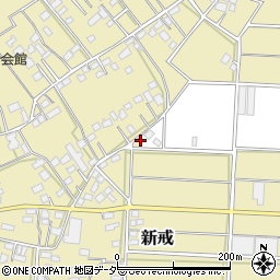 埼玉県深谷市新戒1350周辺の地図