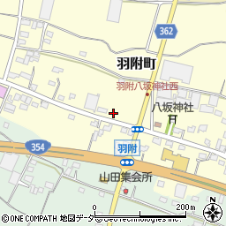 群馬県館林市羽附町1492周辺の地図