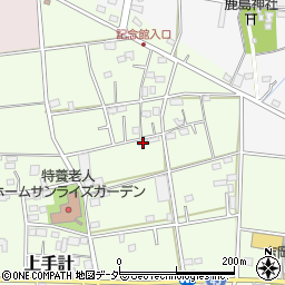 埼玉県深谷市上手計104周辺の地図