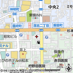 信州焼肉 NAMSAN 松本駅前店周辺の地図