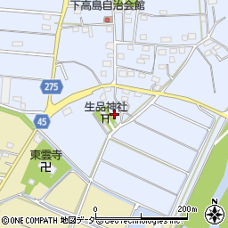 埼玉県深谷市高島208周辺の地図