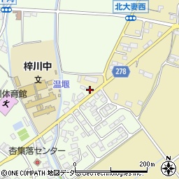 長野県松本市梓川梓1105周辺の地図