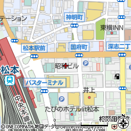 八十二銀行松本駅前支店周辺の地図