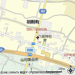 群馬県館林市羽附町1497-3周辺の地図