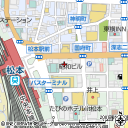 興和創薬株式会社　松本営業所周辺の地図