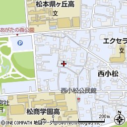 長野県松本市里山辺西小松4186周辺の地図