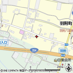 群馬県館林市羽附町1514-1周辺の地図