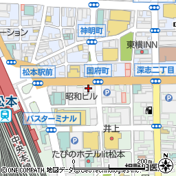 株式会社ミュージックプラザオグチ　松本駅前店周辺の地図
