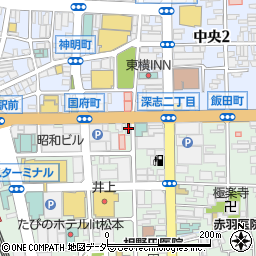 日総ブレイン株式会社松本支店周辺の地図
