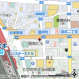 株式会社ミュージックプラザオグチ　ヤマハ英語教室・松本センター周辺の地図