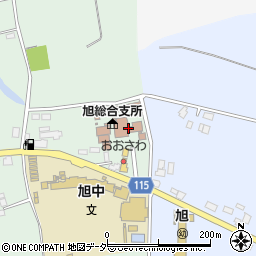 鉾田市役所　旭市民センター生涯学習課周辺の地図