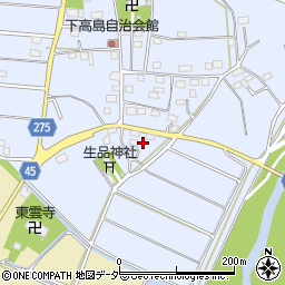 埼玉県深谷市高島202周辺の地図