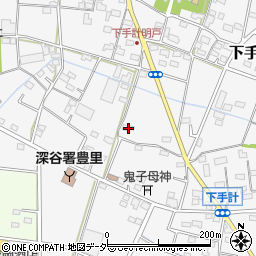 埼玉県深谷市下手計222周辺の地図
