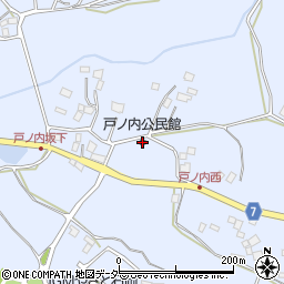 戸ノ内公民館周辺の地図