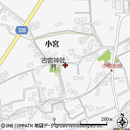 小宮中部公民館周辺の地図