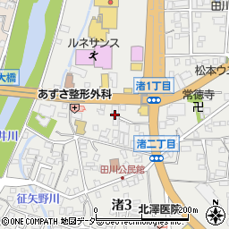 ドコモショップ松本インター渚店周辺の地図