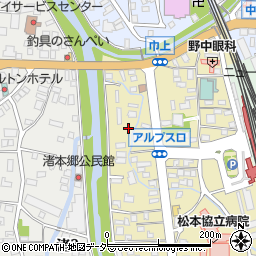長野県松本市巾上5周辺の地図