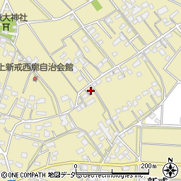 埼玉県深谷市新戒1462周辺の地図