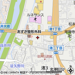 中澤石油株式会社　西松本給油所周辺の地図