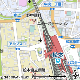 長野県松本市巾上3-7周辺の地図