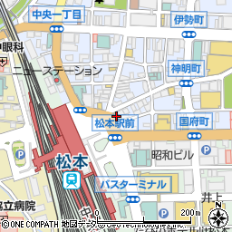 大人の隠れ家個室居酒屋 いろり家 松本駅前店周辺の地図