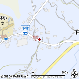 茨城県石岡市下林966-2周辺の地図